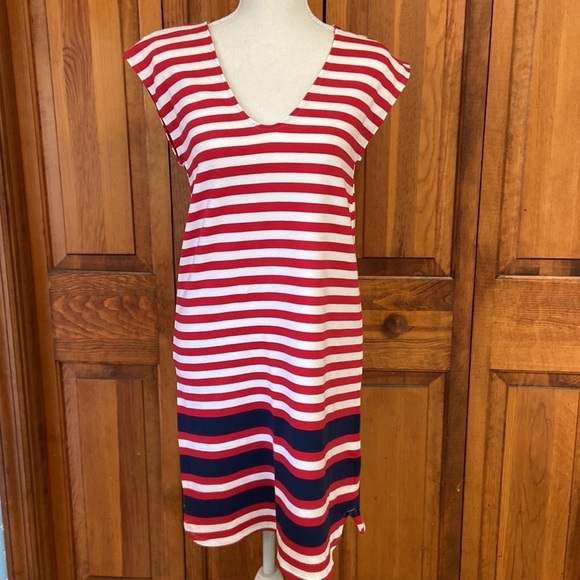 Vineyard Vines Americana Lighthouse BodyCon Performance Dress Sleeveless XXS - Picture 1 of 13